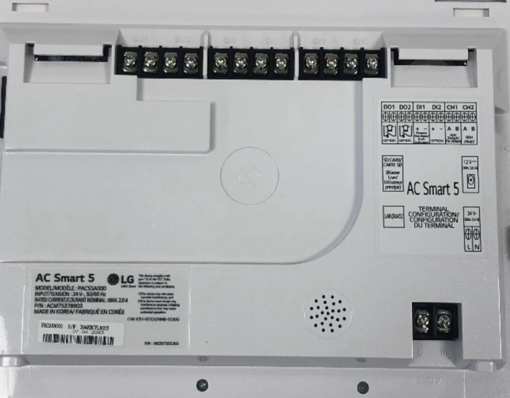 PACS5A000 - AC Smart 5 - LG HVAC VRF Building Controller - Replaces PACS4B000-PQCSW320A1E-PBACNA000